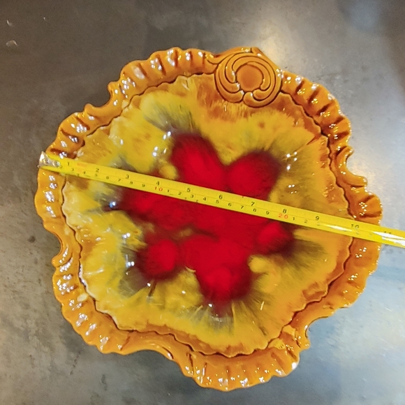 Large vintage Belgo pottery dish - Picture 2 of 6